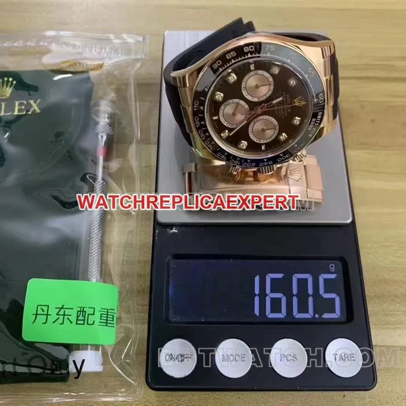 Rolex collectible watch ARF FactoryDaytona4131 rubber model weight live photos