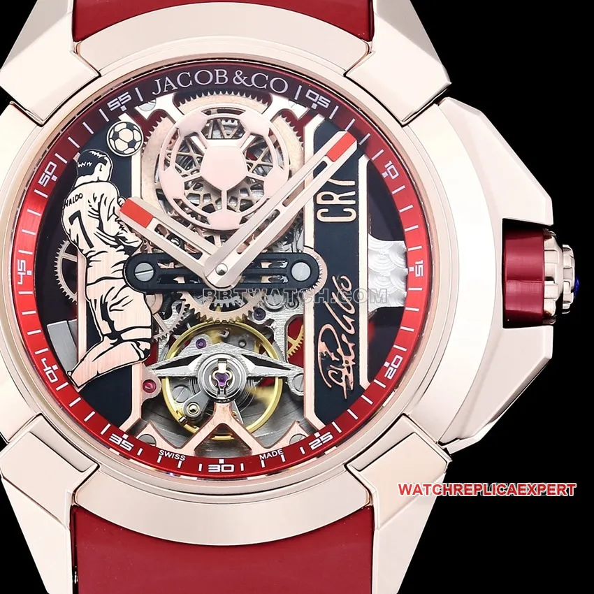TW factory Czech Leopard C Ronaldo CR7 jointly customized red rubber model braceletlive photos