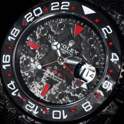 top-tiersuper cloneVS new RolexGMT-Master carbon fiber case men's watch front view