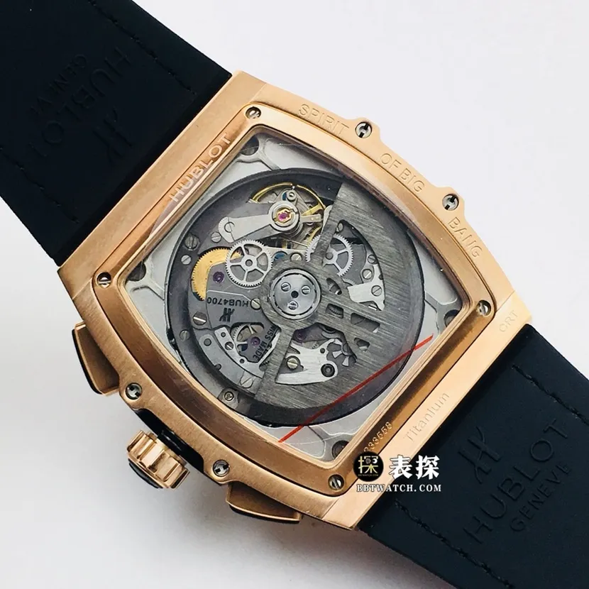 AB Big Bang Hublot1:1replica watch hollow plate leather strap model 641.OX.0183.LRclasp picture