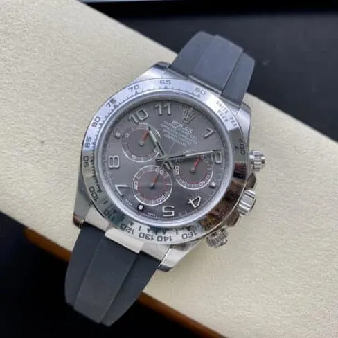 top-tiersuper cloneC factory Rolex gray plate Daytona4130movement40mm 904stainless steel men's watch