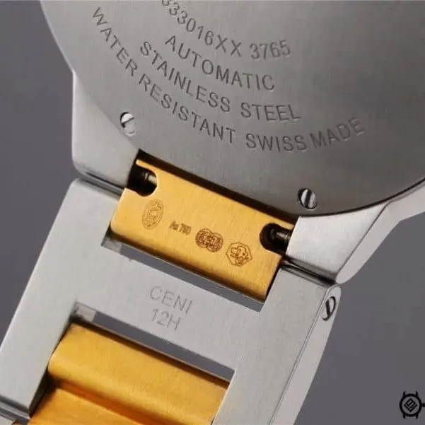 V9Cartier Blue Balloon W69009Z3replica watch gold model review (gold scratches do not reveal white) detail shots