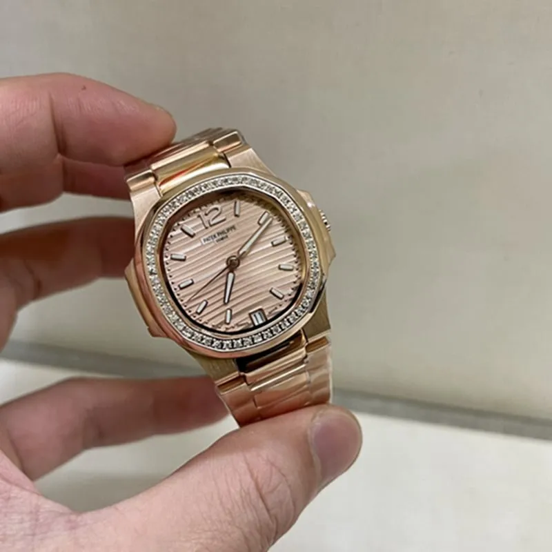 top-tier watch Patek Philippe Nautilus women's watch side view