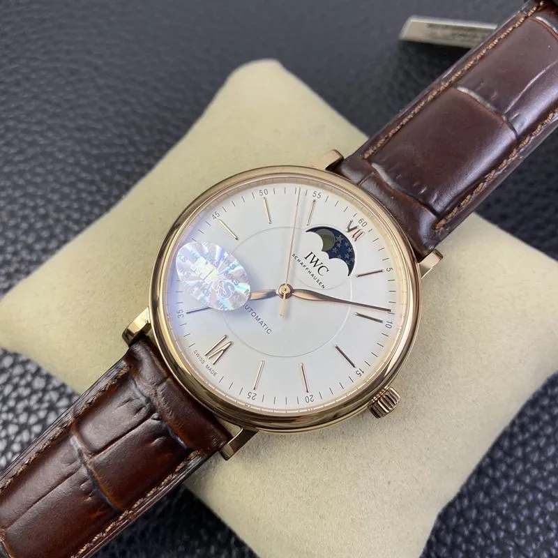 IWC watch Portofino series moon phase automatic watch clasp picture