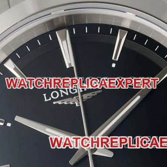 AF FactoryLongines Concas 1:1top-tier replicablack dial rubber model L3.830.4.52.9side live photo