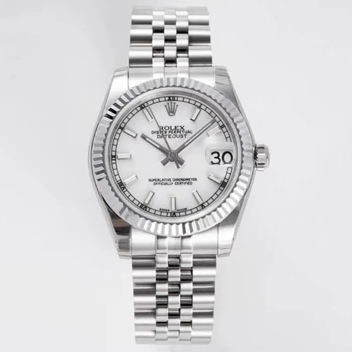top-tier watch Rolex men's white dial Oyster Perpetual Datejust 31mm series steel bracelet watch bracelet picture
