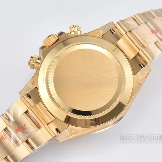 Factory C RolexDaytonasuper clonewhite dialyellow goldsteel bracelet model m116508-0001front live photo