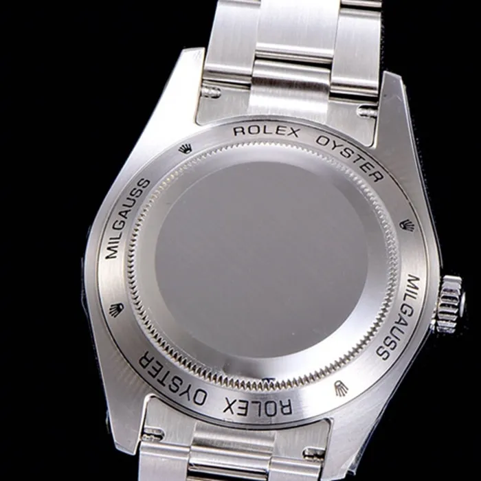 top-tier watch Rolex men's green dialsteel bracelet watch movement picture