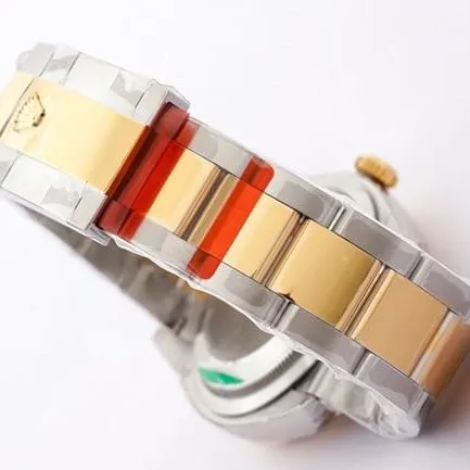 EW FactoryRolextop-tier watch men's gold disc gold belt Oyster Datejust36 series mechanical watch back cover picture