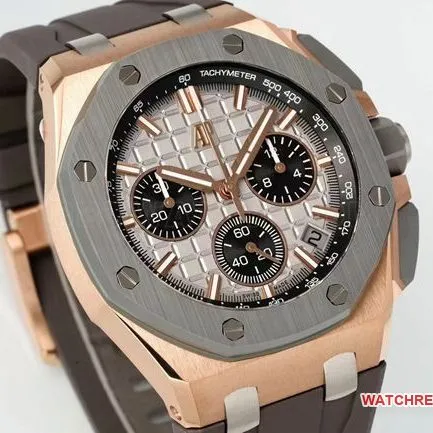 collectible watch DDF factory Audemars PiguetRoyal Oak offshore gray plate 26420caseback live photo