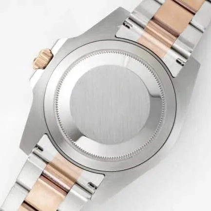 GS factory top-tier watch RolexGMT-Master root beer ring the most beautiful rose gold black bottom men's mechanical watch movement picture