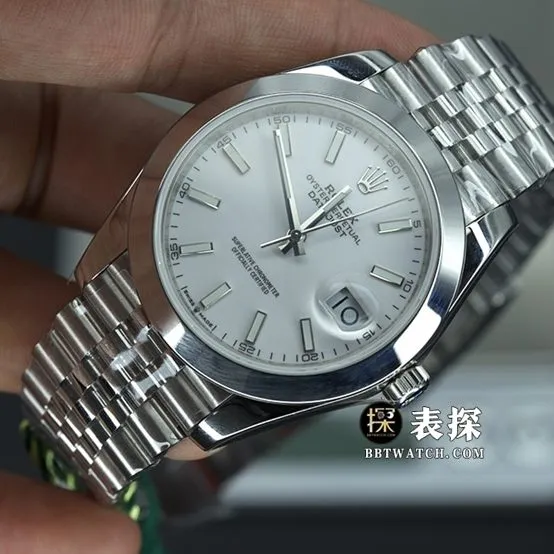 EW Factory Rolex Datejust 126334 Top Watch Men's White Dial Steel Band Photos and Price List Buckle Real Shot Photos