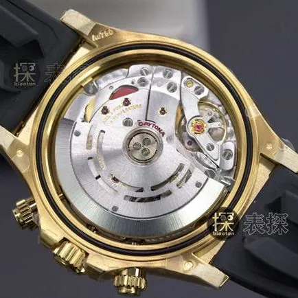 Factory C Rolex men's Cosmograph Daytona1:1super watch champagne panda dial rubber model M116518ln-0048 overall live photos