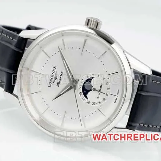 APS factory Longines classic replicatop-tier 1:1super high disk moon phaseL4.815.4.72.2braceletlive photos