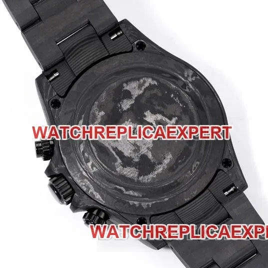 watch TWF factory Rolex Daytona carbon fiber modified custom red bracelet live photos