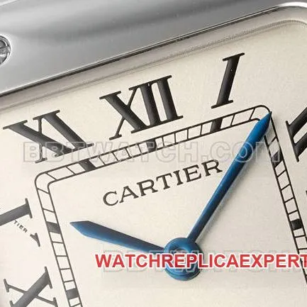 collectible watch Santos Cartiersilver dialquartz movementfront live photo