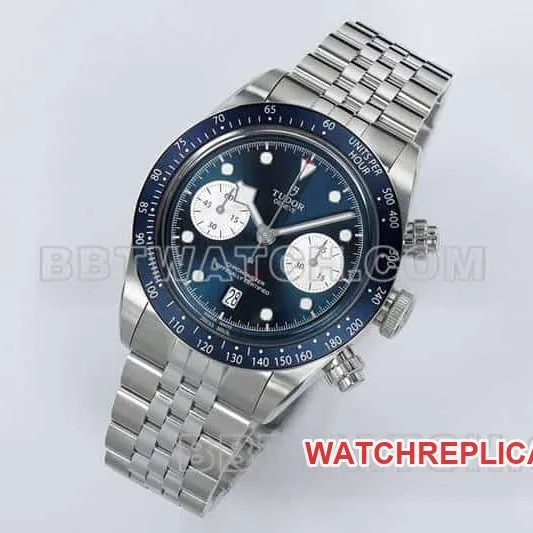 ZF FactoryTudor Biwan super cloneblue dialchronographsteel bracelet model M79360caseback live photo
