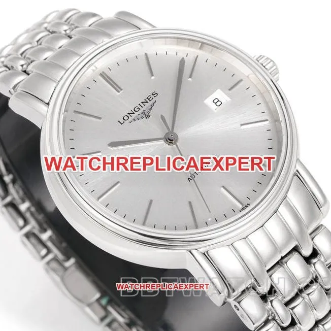 Longines watch XC factory elegant 40mmsilver dialL888mechanical movementsteel bracelet front live photo