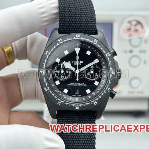 top-tier watch collar submersible V+ factory Tudor white 7750 mechanical front live photo