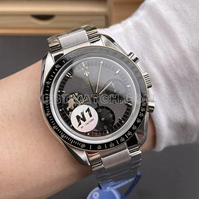 1:1replica watch Speedmaster N1 factory Omega moon watch Apollo 11 clasplive photos