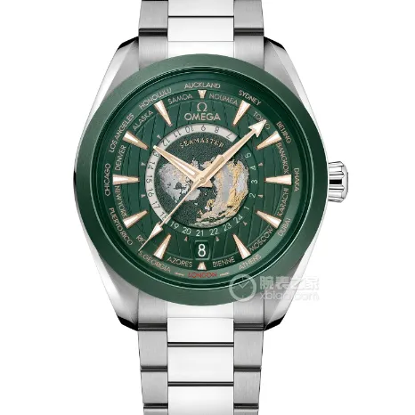 vsSeamasterOmega1:1replica watch lumegreen dialsteel bracelet