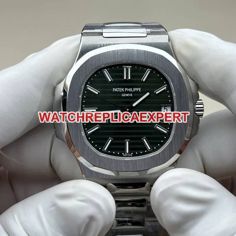 Patek Philippe watch BBF factory Nautilusgreen dial324movementsteel bracelet caseback live photo