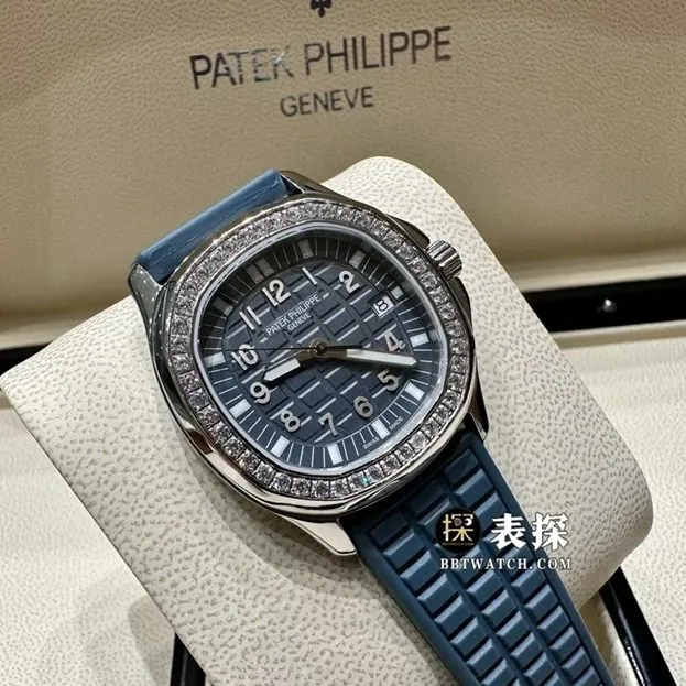 MMA factory Patek Philippe5067A grenade top-tier 1:1super watch ladies blue dial diamond rubber model pictures and prices braceletlive photos