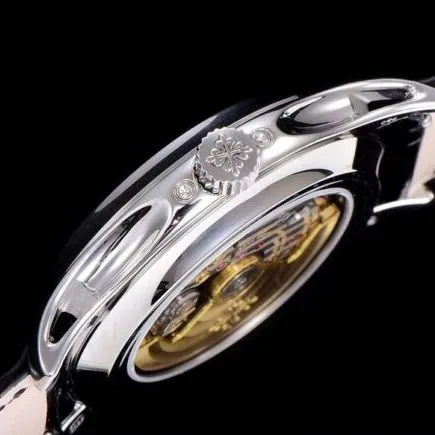 GR factory top-tier watch Patek Philippe top-tier version 5205G-013 complex function series white steel white bottom men's watch clasp picture