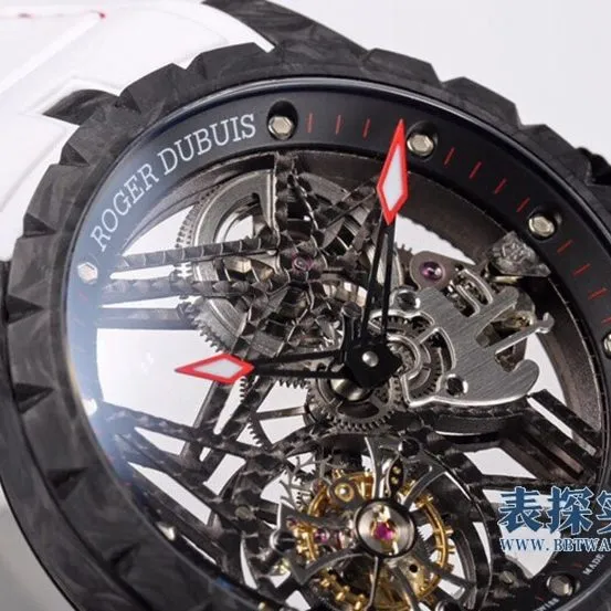 BBR King Roger Dubuis watch hollow plate tourbillon rubber model DBEX0577clasp picture