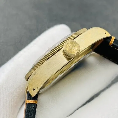 top-tier Tudor Biwan bronze model M79250BA-0001 orange strap watch front view