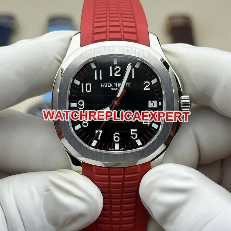 Patek Philippe1:1replica watch BBF factory grenade black dial red rubber model 5167Abraceletlive photos