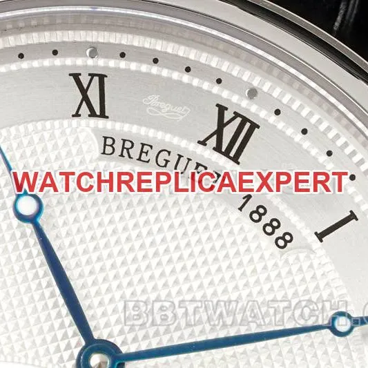 Breguet watch RMS factory classic white disk tourbillon mechanical belt model side actual photo