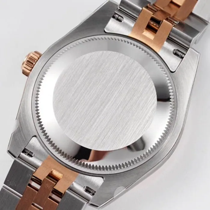 Top-tier watch Rolex men's gray plate Oyster Perpetual Datejust 31mm series steel bracelet watch side view