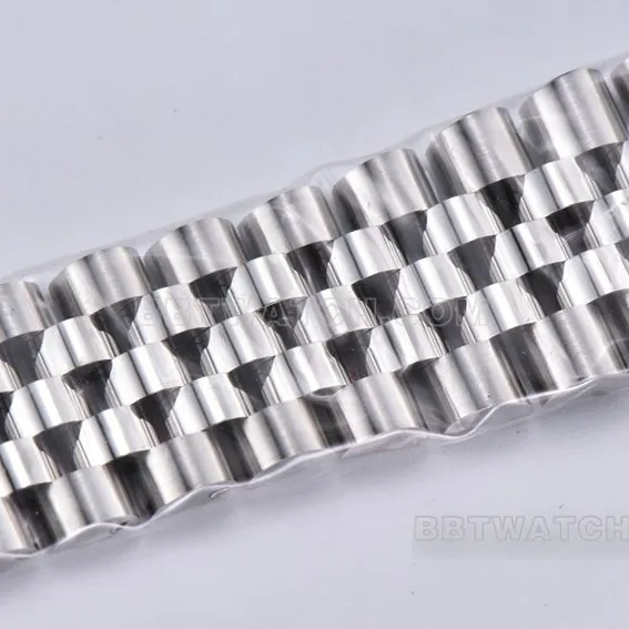 C factory Rolex log 1:1super clone36mmsilver dial five grid link m126234-0013front live photo