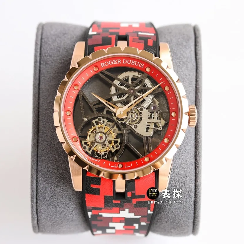BBR King Roger Dubuis watch hollow disc rubber model RDDBEX0938 front view