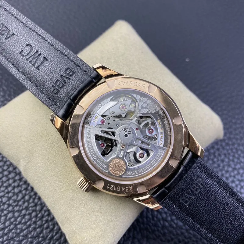 YL factory IWC watch Portuguese automatic small three-hand men's mechanical watch side view