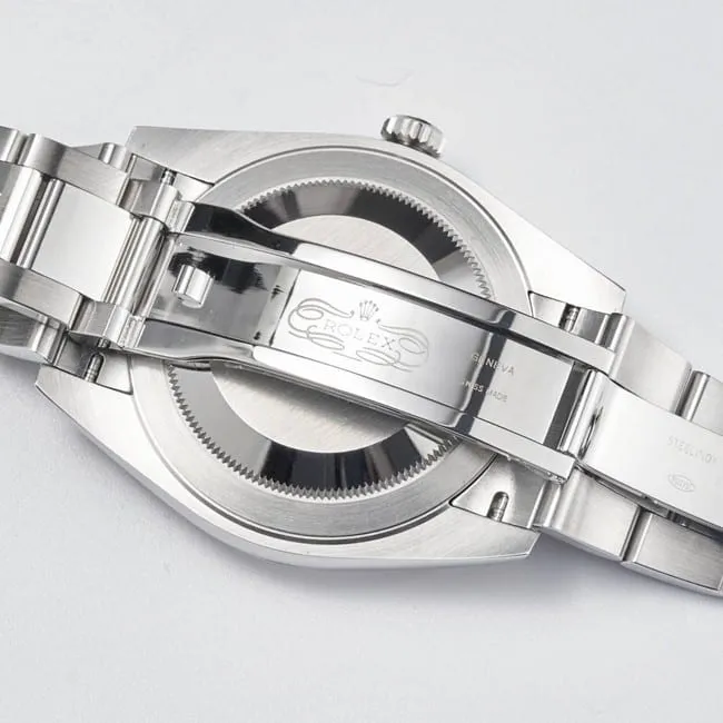 WF factory top-tier replicaRolex41mm log series silver dialsteel bracelet watch movement picture