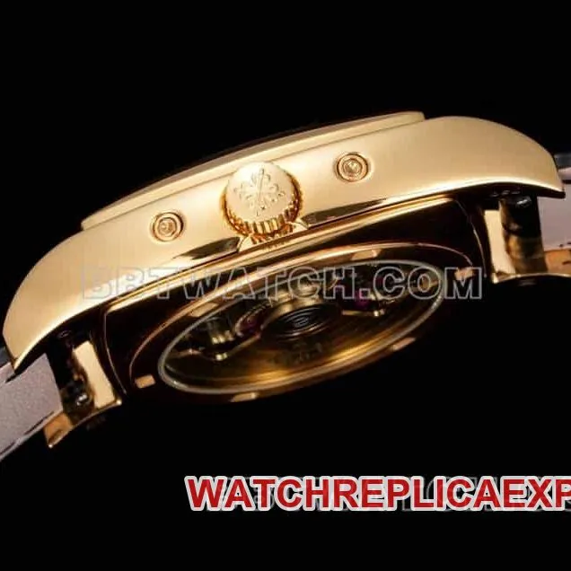 TW factory Patek Philippe complicated function timepiece top-tier 1:1high-quality silver white dialyellow gold5135side live photo