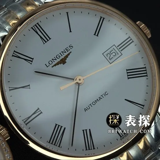 Longines Boya watch couple white dial black needle steel bracelet picture and price front live photo