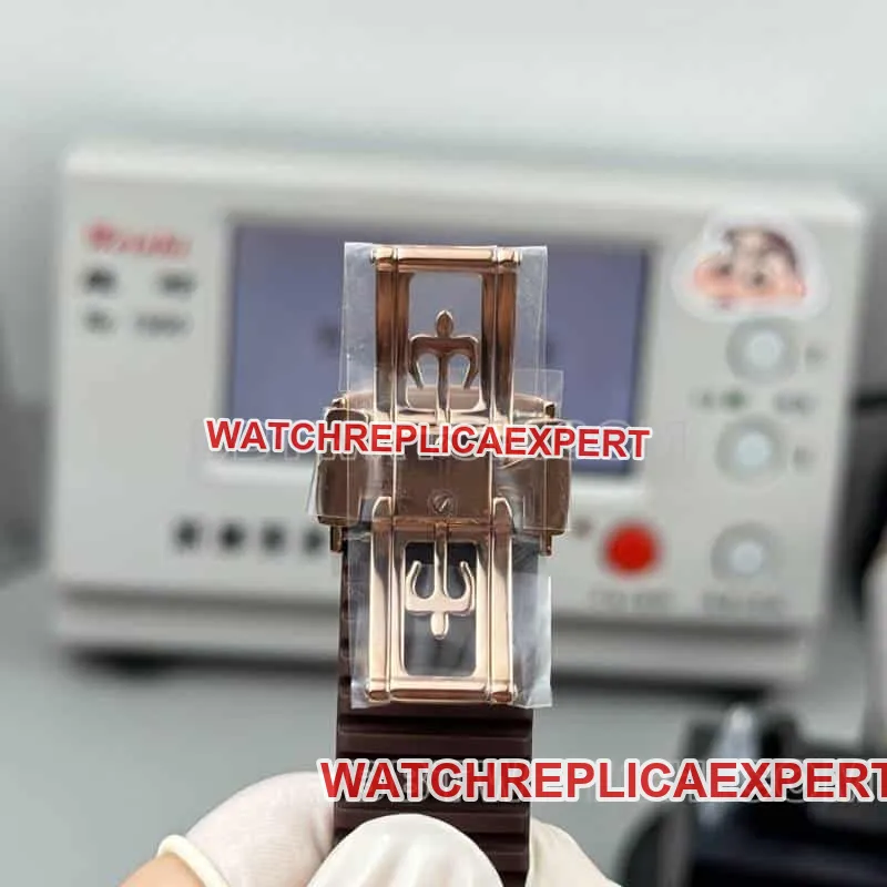 PP factory Patek PhilippeAQUANAUT1:1super brown disk grenade dual time zone 5164clasplive photos