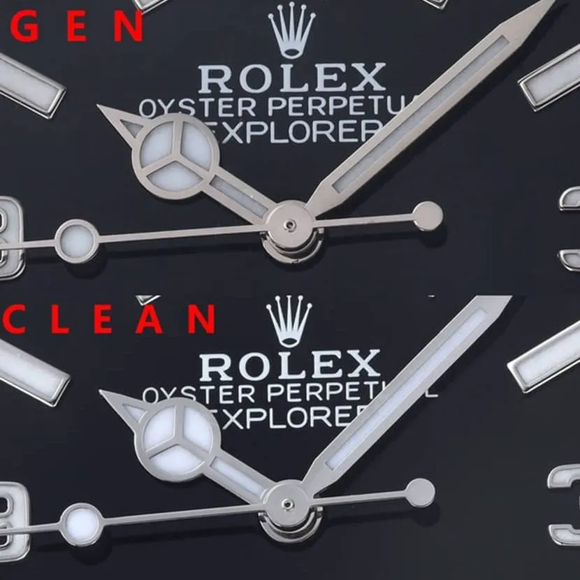Rolex1:1replica, c explorer watch, front comparison picture