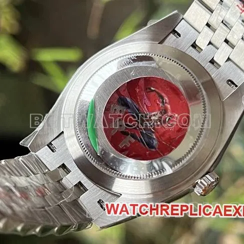 collectible watch ERF factory Rolex log green dial3235 mechanical 41mmfront live photo