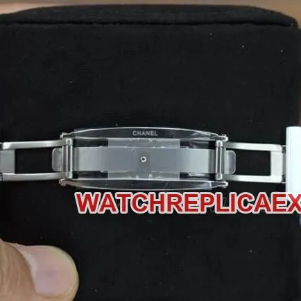 BV factory top Chanel J12 series ceramic women's watches white disk rubber band automatic mechanical watch buckle figure