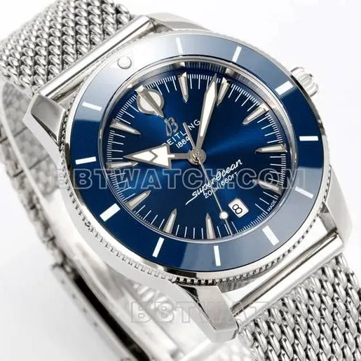 BLS factory 1:1replica watch super ocean culture Breitlingblue dial steel braceletbraceletlive photos