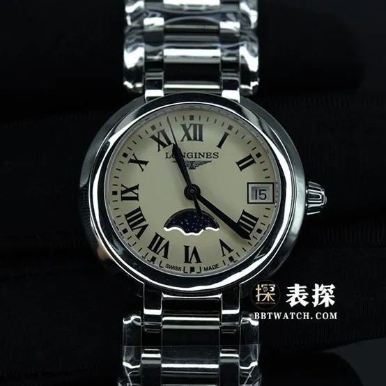 Longines Xinyue series L8.115.4.71.6 top-tier watch ladies moon phasesteel bracelet model pictures and prices front live photo