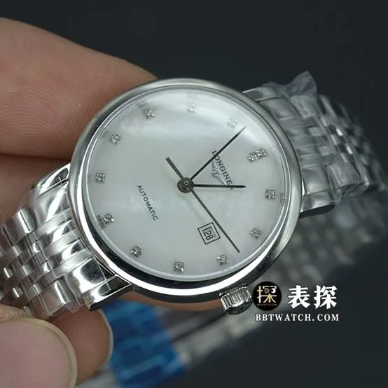 Longines Boya top-tier 1:1super watch women's white dialsteel bracelet model pictures and prices clasplive photos