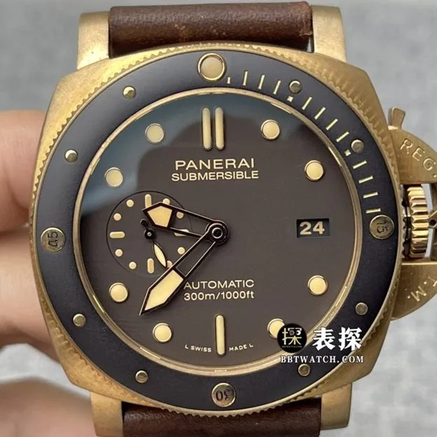 VS FactoryPanerai sneak PAM00968super watch men's brown plate leather strap model pictures and prices clasplive photos