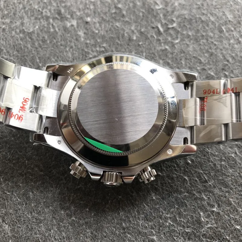 Rolextop-tierhigh-quality watch white goldDaytona series meteorite face men's mechanical steel bracelet watch clasp picture