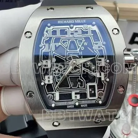 Richard Mille Skeleton Disc Mechanical Rubber Model RM 67-01 Front view