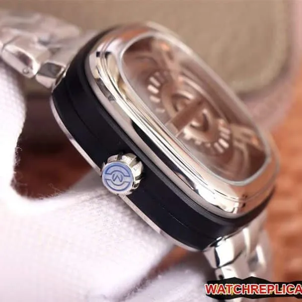 SEVENFRIDAYreplica/seven day display five watch automatic movementmen's watch Swiss steel bracelet large dialM series front view